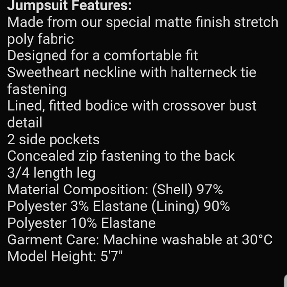 Lindy Bop Jumpsuit - Picture 2 of 5